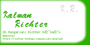 kalman richter business card
